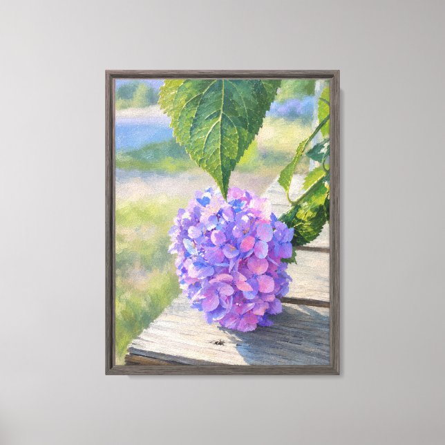 Hortensia Morgon Canvastryck (Framsida)
