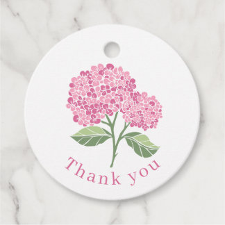 Hortensia Rosa Gåvor Etiketter
