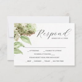 Hortensia RSVP-kort för bröllop OSA Kort