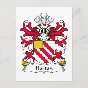 Horton Family Crest Vykort