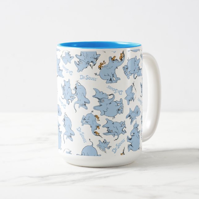 Horton Hears A Who Apa Mönster Två-Tonad Mugg (Framsida höger)