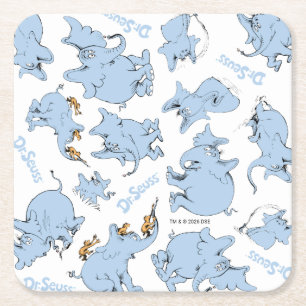 Horton Hears A Who Apa Mönster Underlägg Papper Kvadrat