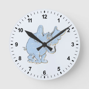 Horton Hears A Who Horton Distressed Rund Klocka