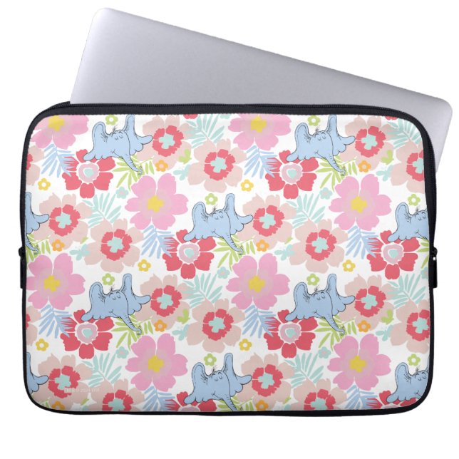 Horton Hears A WHO | Pastel Flower Mönster Laptop Fodral (Framsidan)