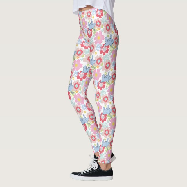 Horton Hears A WHO | Pastel Flower Mönster Leggings (Vänster)