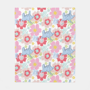 Horton Hears A Who Pastell blom mönster Fleecefilt