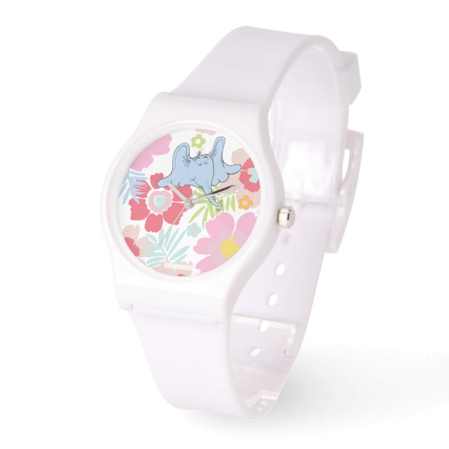Horton Hears A Who | Pastell blomster mönster Armbandsur (Vinkel)