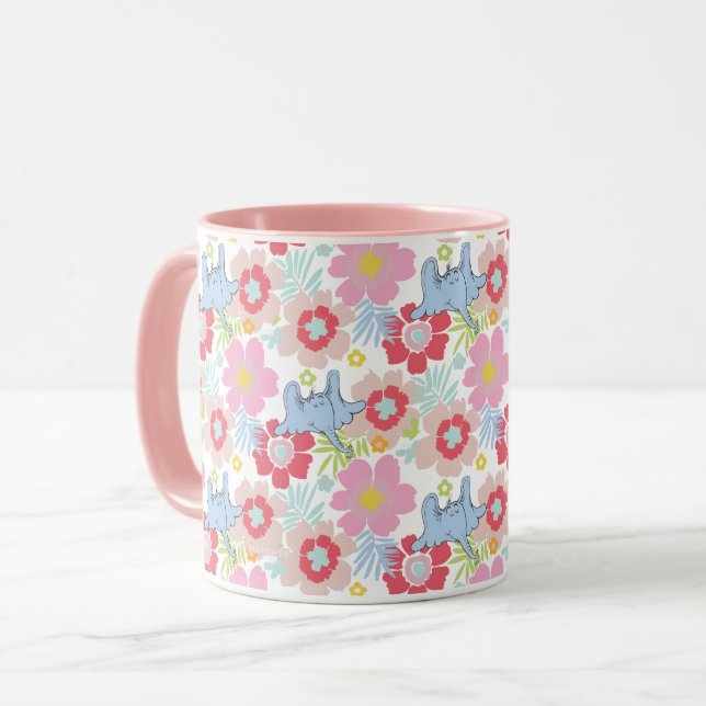 Horton Hears A Who | Pastell blomster mönster Mugg (Framsida vänster)