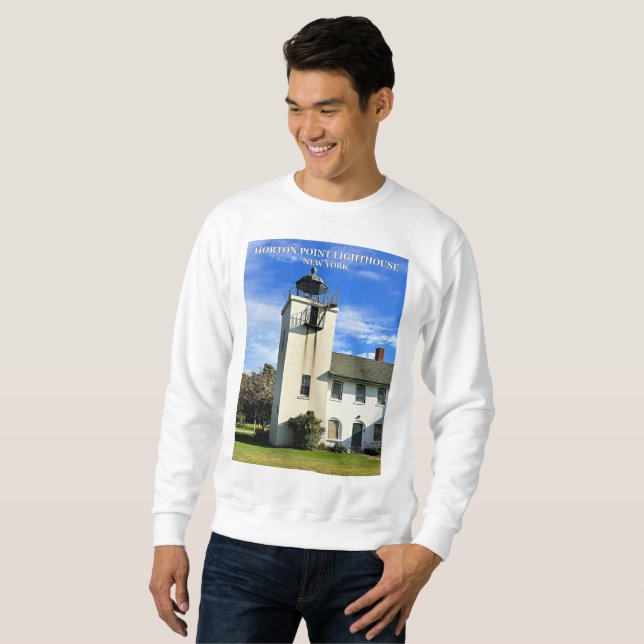 Horton Point fyr, New York Sweatshirt (Hel framsida)