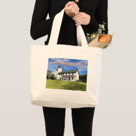 Horton Point Lighthouse New York Large Tote Bag Jumbo Tygkasse