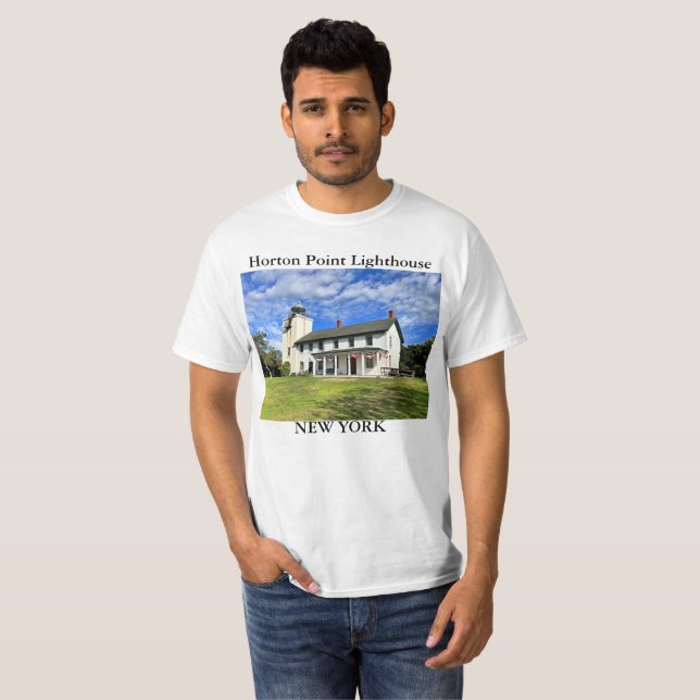 Horton Point Lighthouse, New York T-Shirt (Hel framsida)
