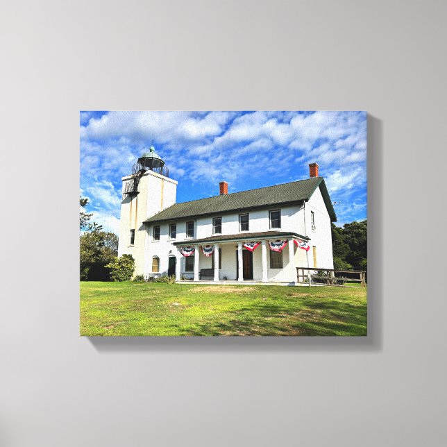 Horton Point Lighthouse New York Wrapped Canvas (Framsida)