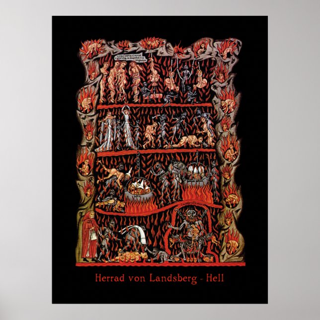 Hortus Deliciarum helvetet Poster (Framsidan)