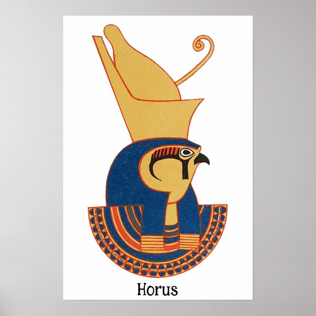 Horus Ancient Egyptian gud Poster (Framsidan)