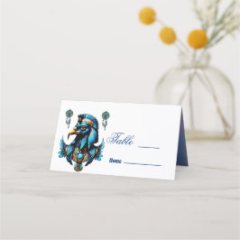 Horus de egyptiska falcon gud placeringskort