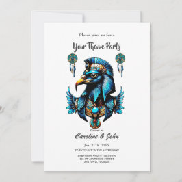 Horus den egyptiska falkguden. inbjudningar