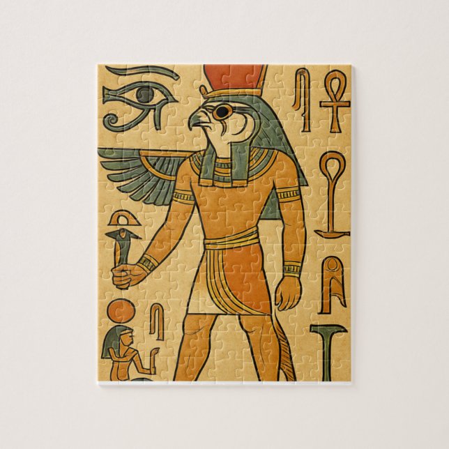 Horus Falcon God Ancient Egypten Puzzle Art Pussel (Vertikal)