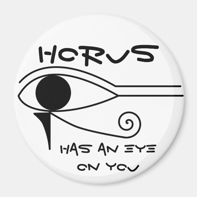 Horus har en öga på dig magnet (Framsidan)