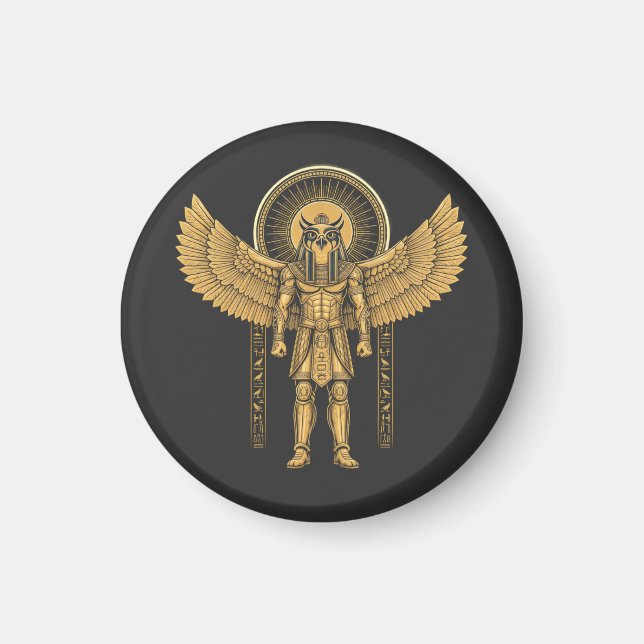 Horus med solskiva  magnet (Framsidan)