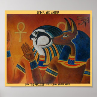 Horus och Anubis Poster