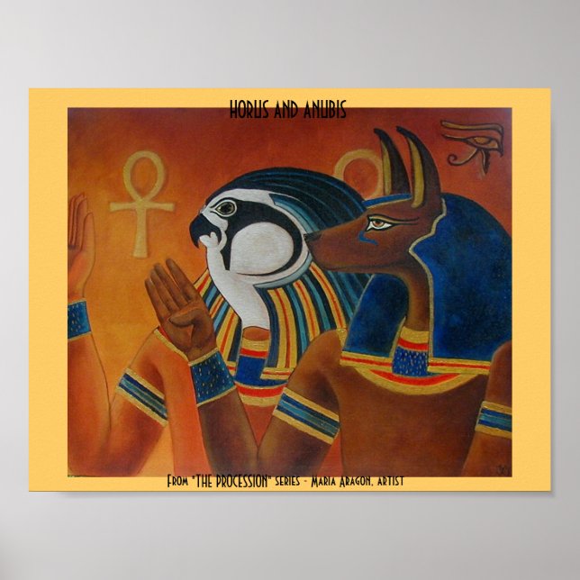 Horus och Anubis Poster (Framsidan)