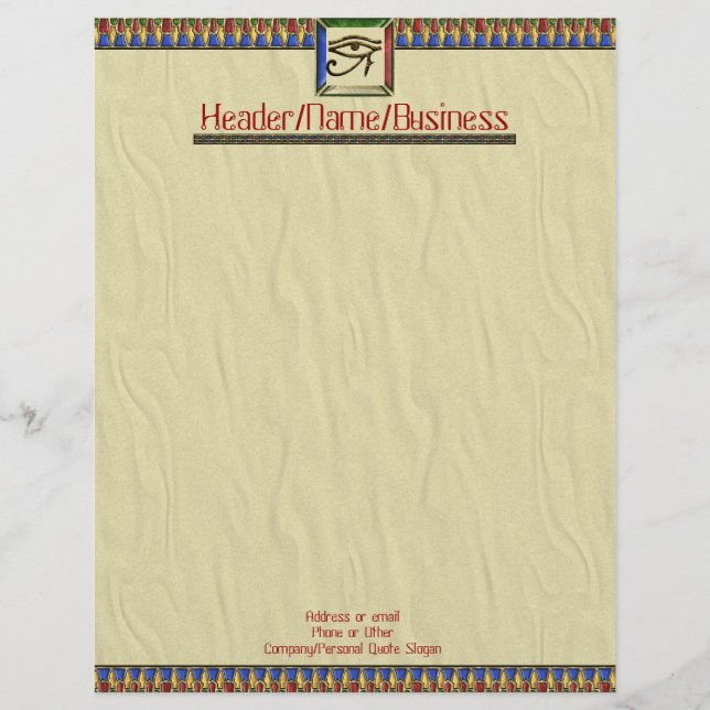 Horus öga brevhuvud (Framsida)