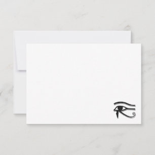 Horus öga egyptisk symbol Anpassad tom blankett Anteckningskort