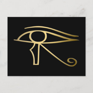 Horus öga egyptisk symbol vykort