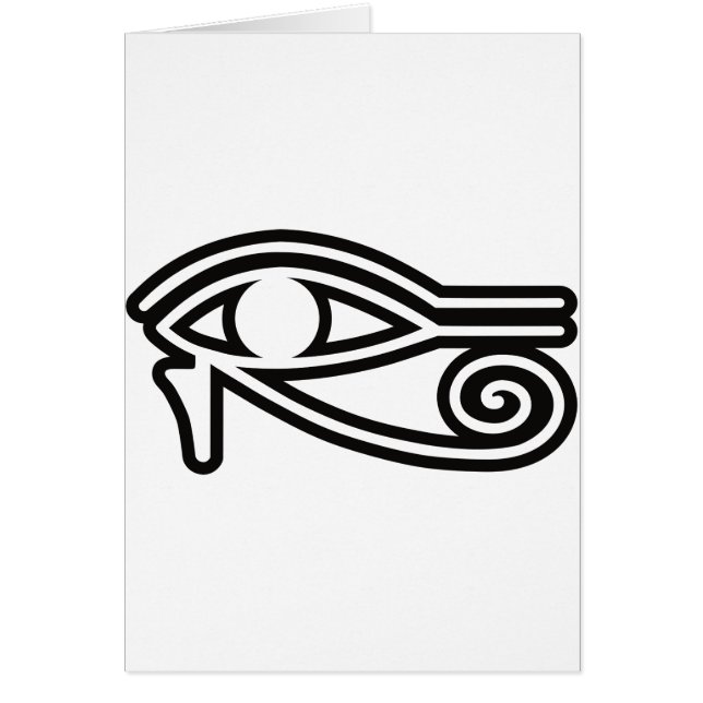 Horus_öga Hälsningskort (Framsidan)