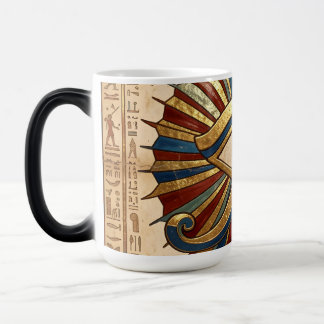 Horus öga med egyptiska hieroglyfer Andlig Magisk Mugg