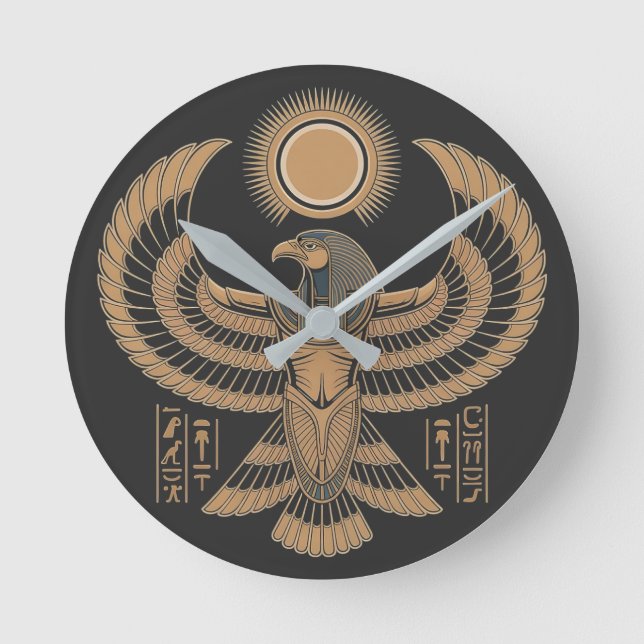 Horus, solens öga rund klocka (Framsida)