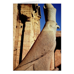 Horus statue hälsningskort