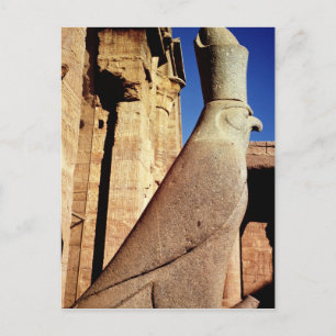 Horus statue vykort