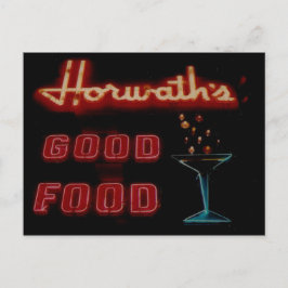 Horwaths, Elmwood Pk. Il. Vintage Neon-kort Vykort