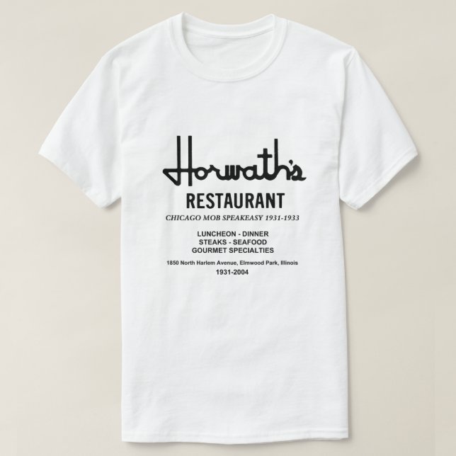 Horwaths restaurang, Elmwood Park, Illinois T Shirt (Design framsida)
