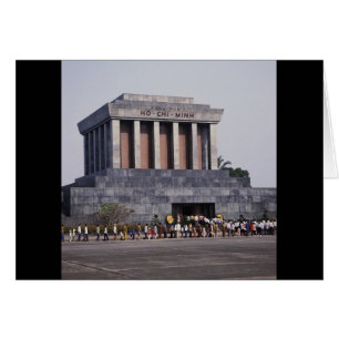 Hos Chi Minh Mausoleum i Ba Dinh kvadrerar, Hanoi, Hälsningskort