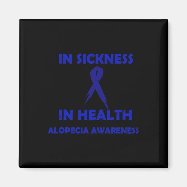 HOS SJUKDOMAR - STÖD ALOPECIERNAS MEDVETENHET MAGNET (Framsidan)