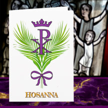 HOSANNA Handflatan Söndag Card (John 12:12-15)