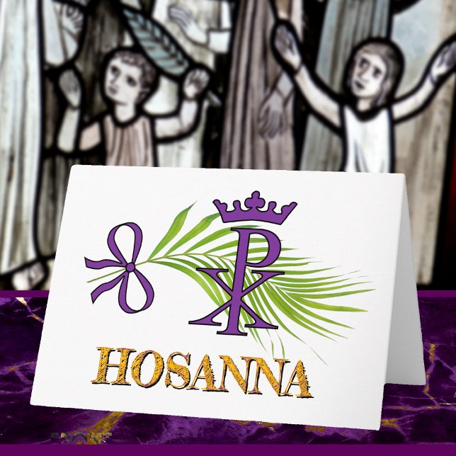 HOSANNA Palmsöndagen Kort (Skapare uppladdad)