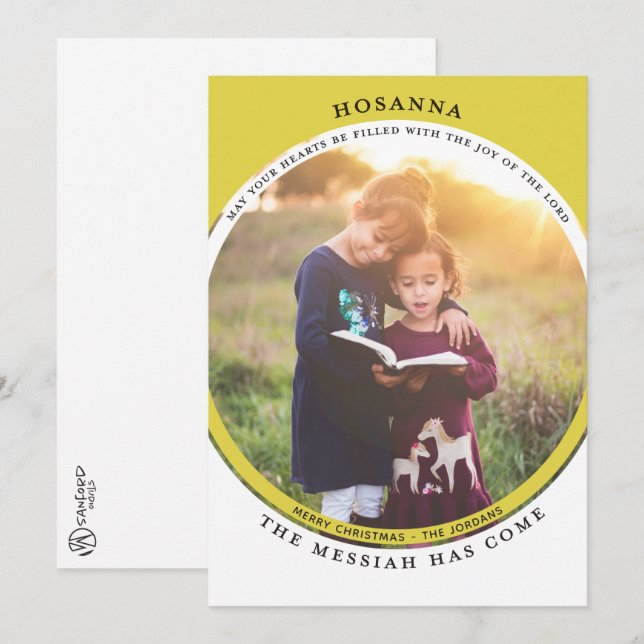 Hosanna Photo Card Kort (Fram/baksida)