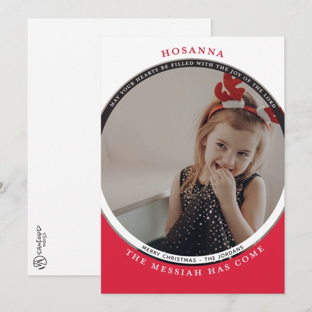 Hosanna Photo Card Kort (Fram/baksida)