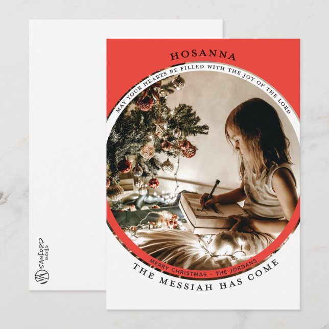 Hosanna Photo Card Kort (Fram/baksida)