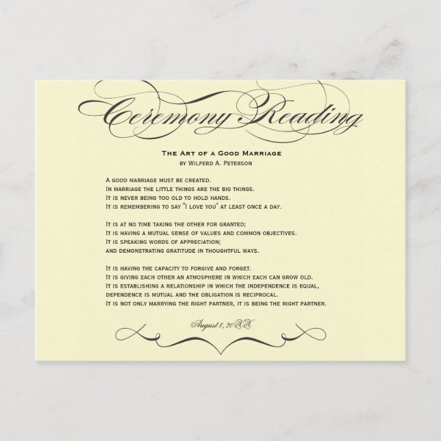 Hösceremoni Läsning Postkort Vykort (Framsida)