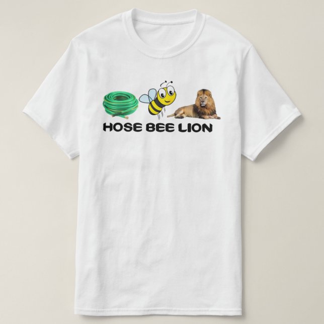 Hose har varit Lejonare vit t-skiva Tee Shirt (Design framsida)