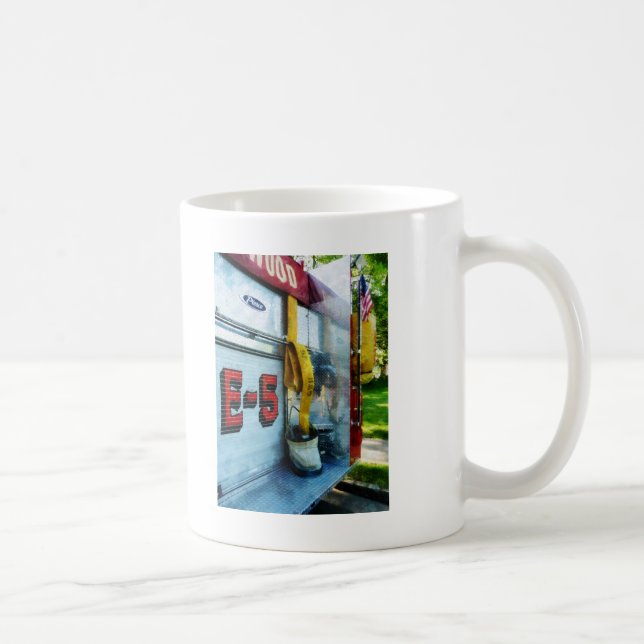 Hose i Bucket på Fire Lastbil Kaffemugg (Höger)