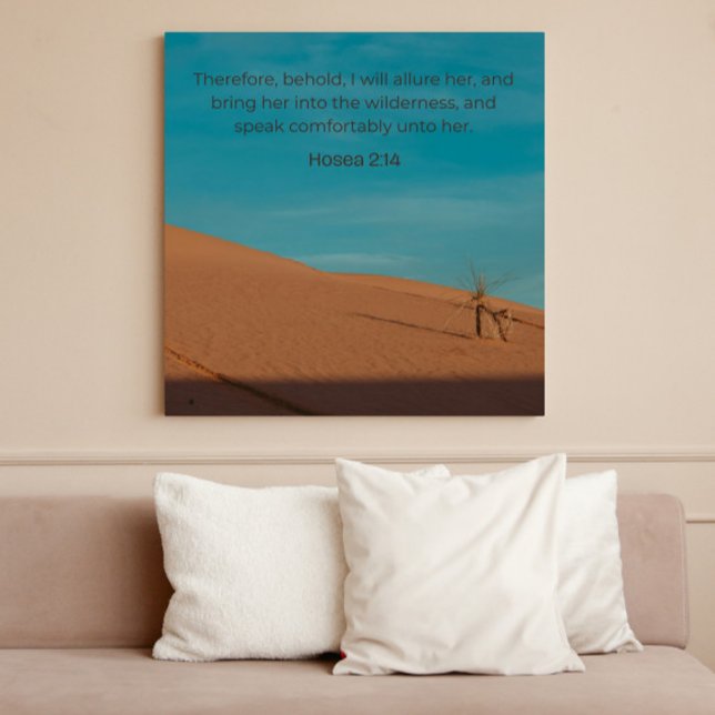 Hosea 2:14 KJV Wall Art – Desert Faith Collection  Poster (Skapare uppladdad)
