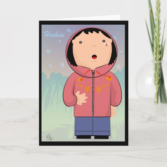 Hoshini Greeting Card Kort (Framsida)