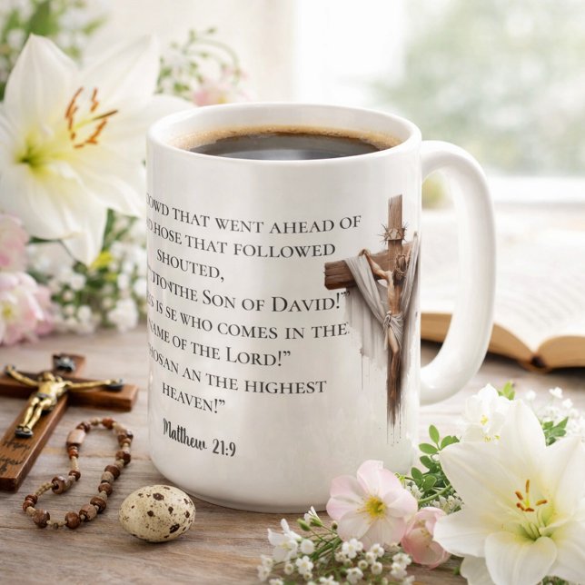 Hosianna i höjden kaffemugg (Skapare uppladdad)