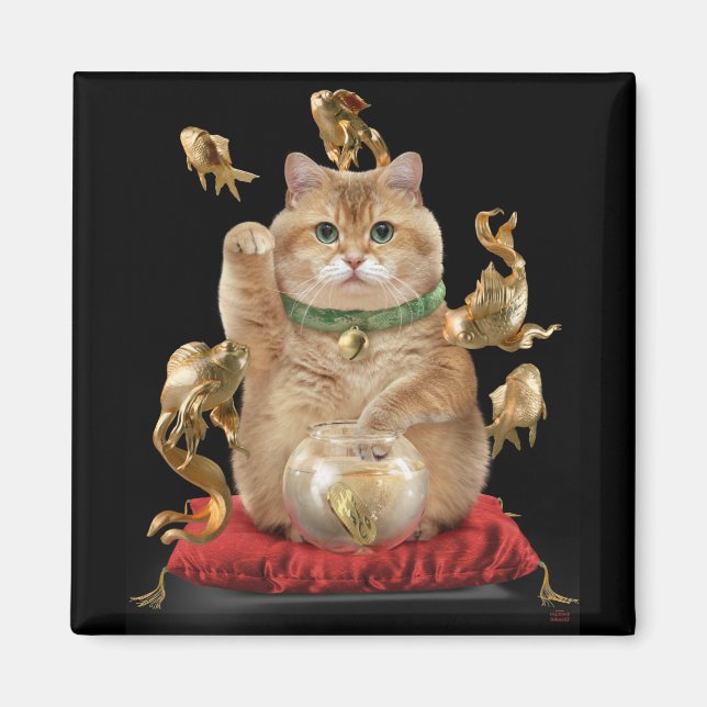 Hosico Maneki-neko Magnet (Framsidan)