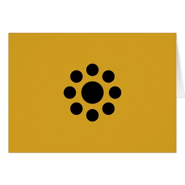 Hosokawa stjärna hälsningskort (Framsidan Horizontal)